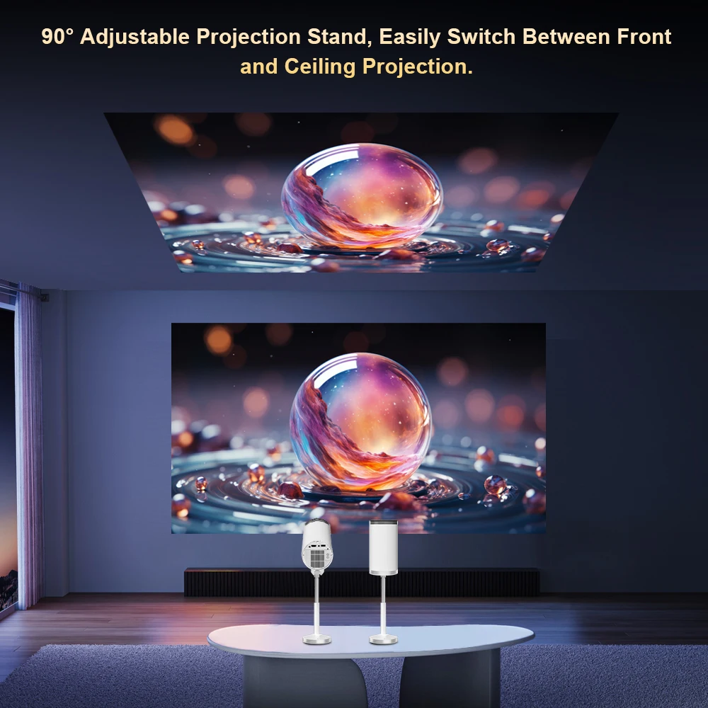 Everycom X9 pro Mini Projector Android 13 Native 1080P Smart Projector Portable 4K Video WiFi 6 Home Theater TV Beam