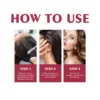 Hair Dyeing Shampoo 3-in-1 Rapid Hair Dyeing Repair Dry Cleaning Nourishing Hair Roots Restoration Hair Coloring Black Shampoo 6