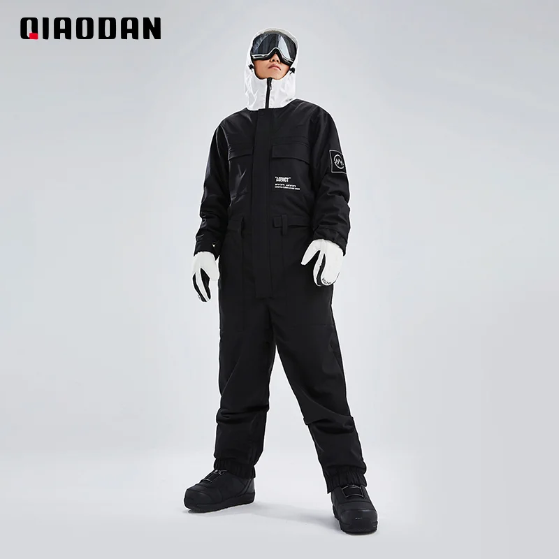 Qiaodan 2023 Snowboarding Sets For Men Ski Suit Outdoor Warm Pants And