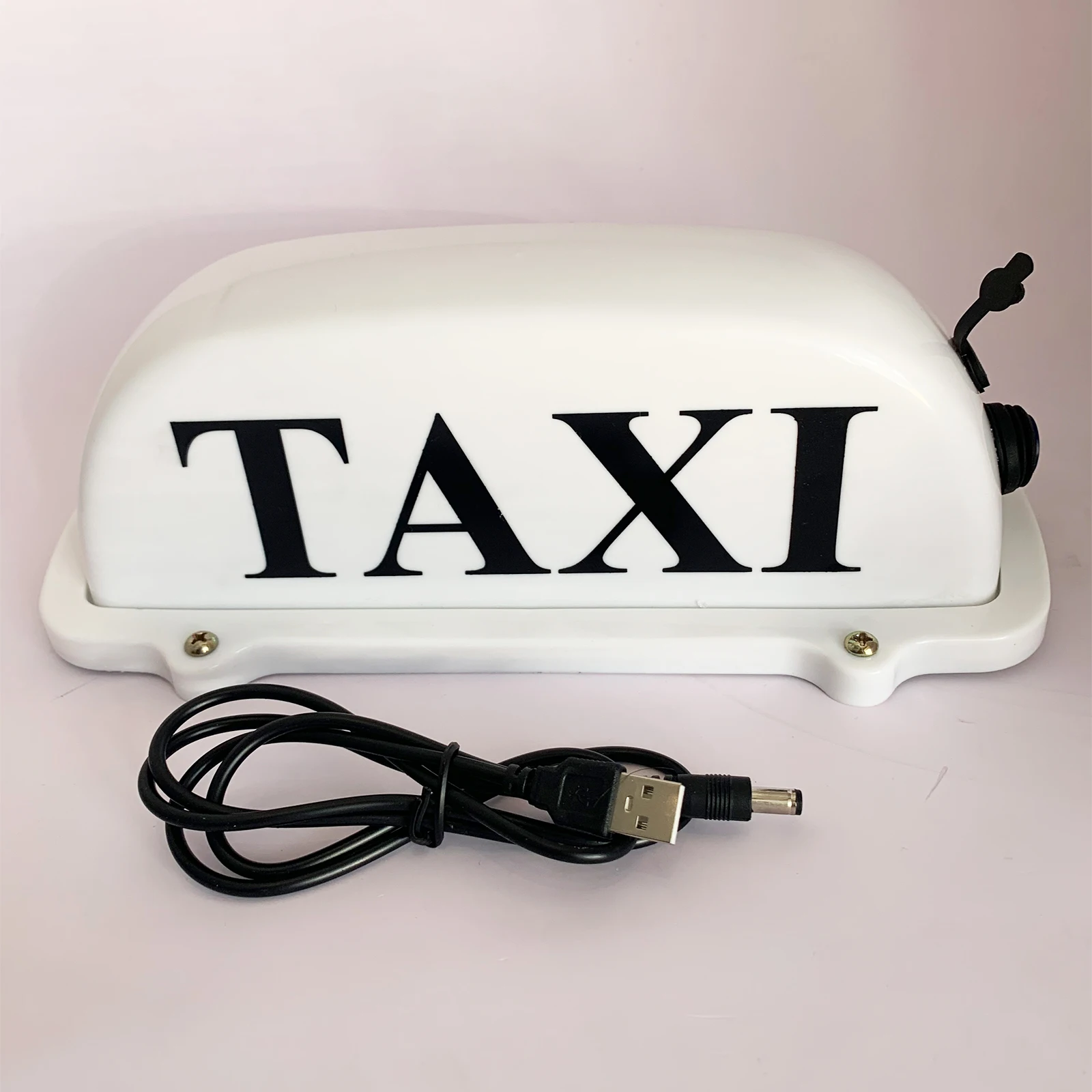 Lampe de Toit de Taxi à Batterie Rechargeable par USB, Panneau avec Base Magnétique, Étanche