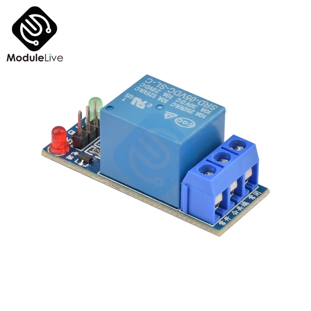 5V Relay Module 1-Channel - 5 Pack Arduino Compatible Relay Shields For ...