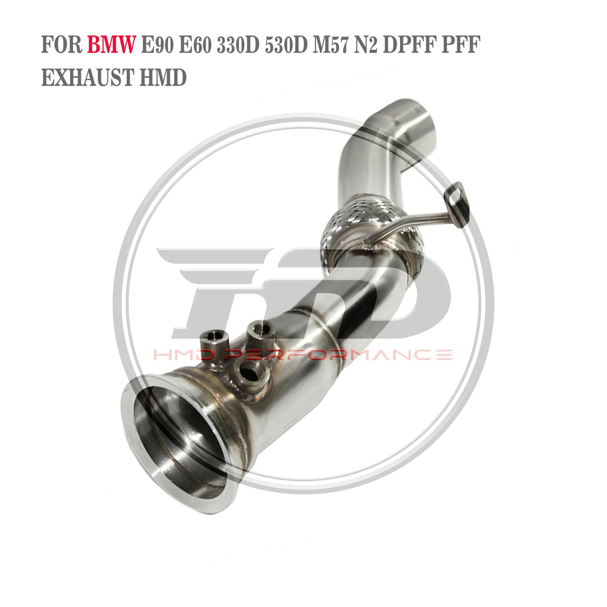 Sistema Di Scarico Hmd Per Bmw E90 E60 330D 530D M57 N2 Dpff Pff Downpipe Di Scarico Senza Aggiornamento Delle Prestazioni Del Downpipe Cat