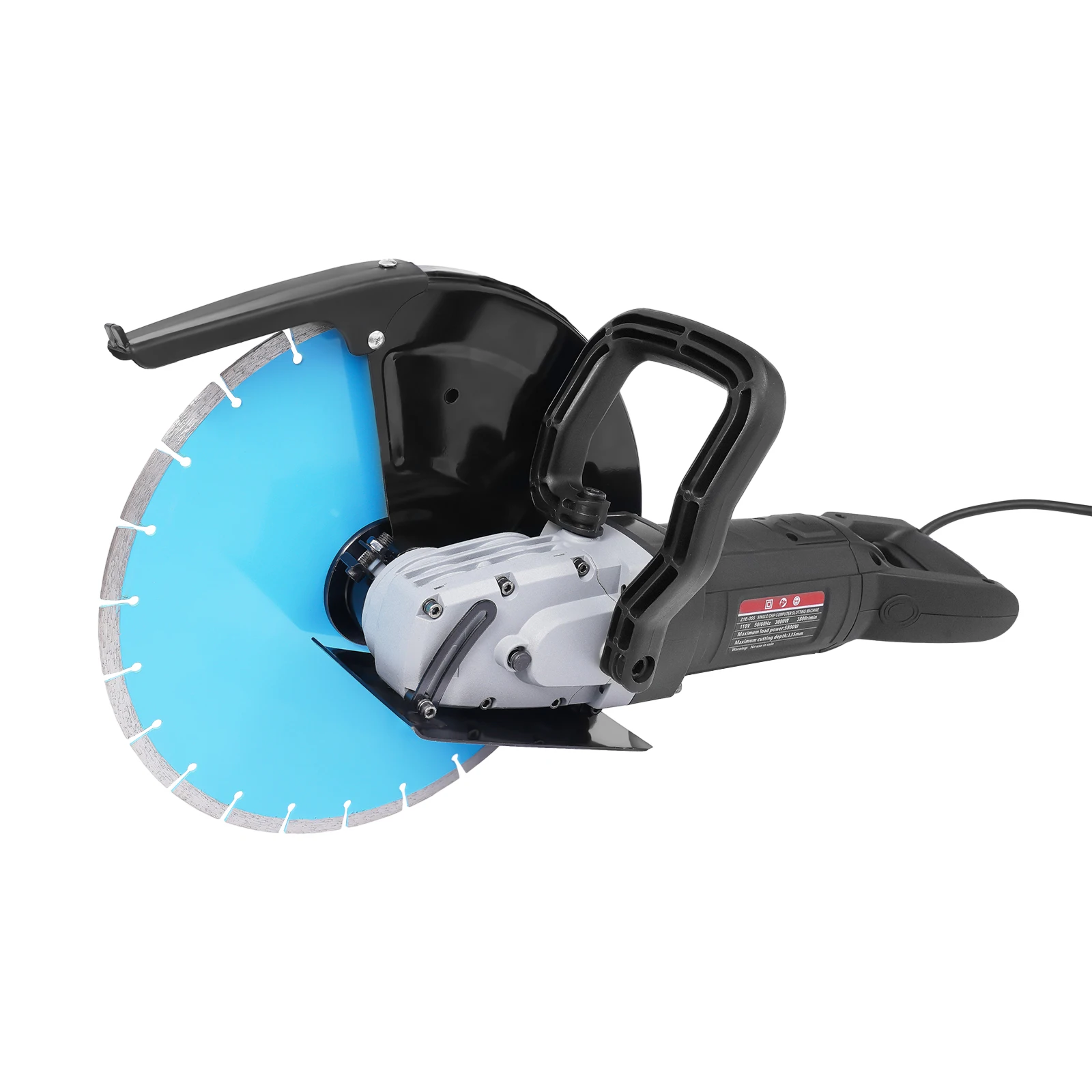 14-Zoll-elektrischer Scheibenschneider, 5800 W, Betontrennmaschine, 355 mm Kreissägeblatt, 100 mm Schnitttiefe mit Wasserpumpe – Detail 18