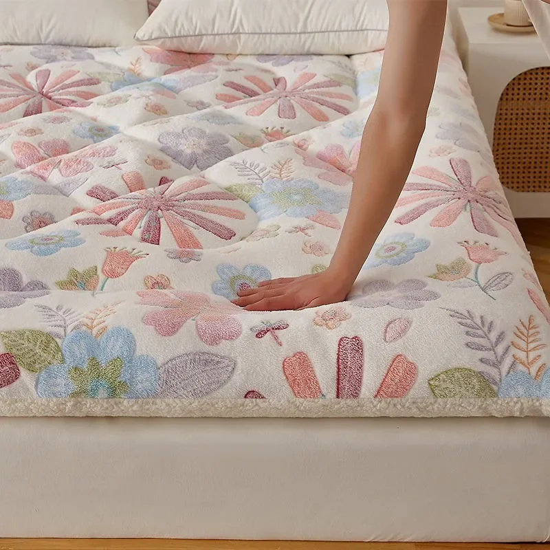 

Mattress, snowflake velvet soft cushion, household tatami rice sponge cushion, single occupancy bed cushion, mattress, quilt