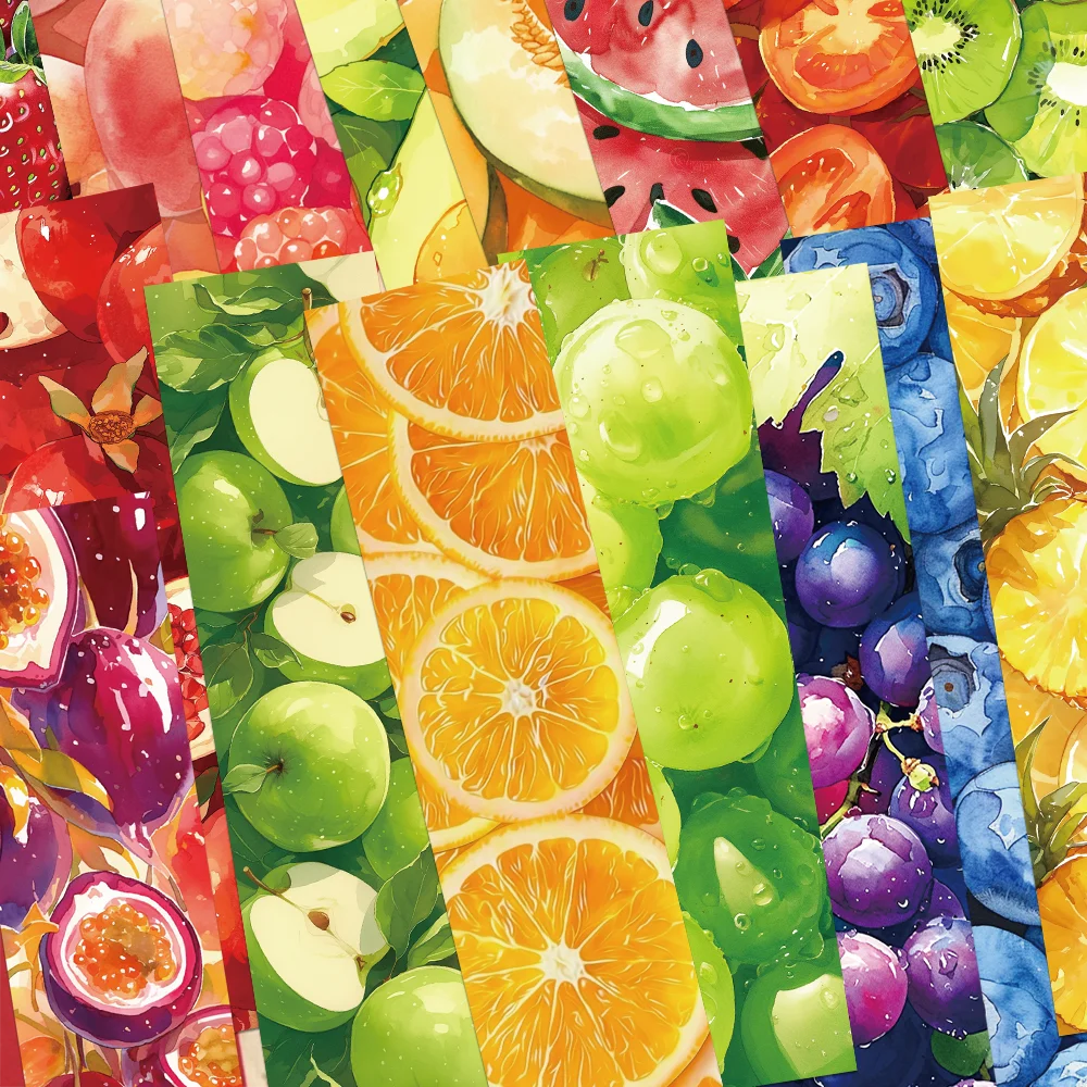 30pcs colorful fruit bookmarks Reading pages Books Labeling paper cards Students creative gifts Page Labeling bookmarks