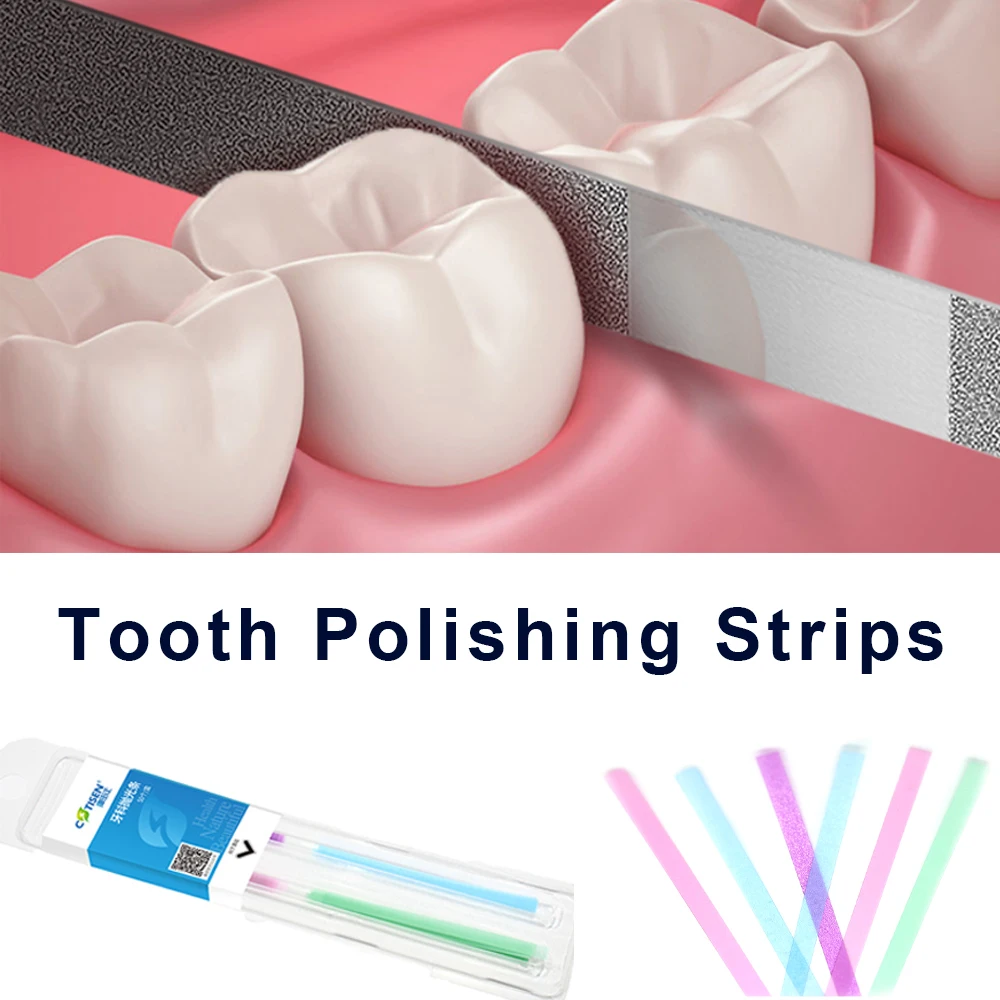 50pcsToothPolishingStripsDentalAbrasiveToolsForTeethCleaningWhiteningDiamondSmall