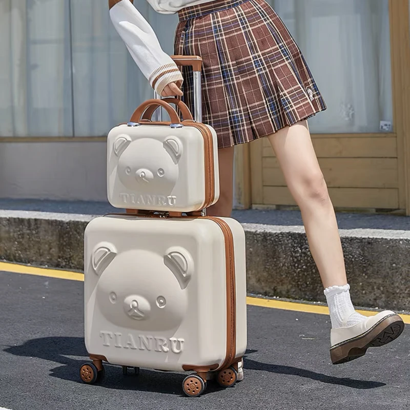 Kids Trolley Suitcase 20 inch Kids cartoon suitcase with handbag Travel luggage boys fashion rolling luggage