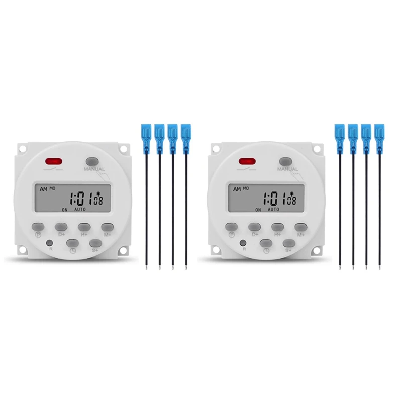 

8X SINOTIMER 1 Second Interval 12V Digital LCD Timer Switch 7 Days Weekly Programmable Time Relay Programmer CN101S