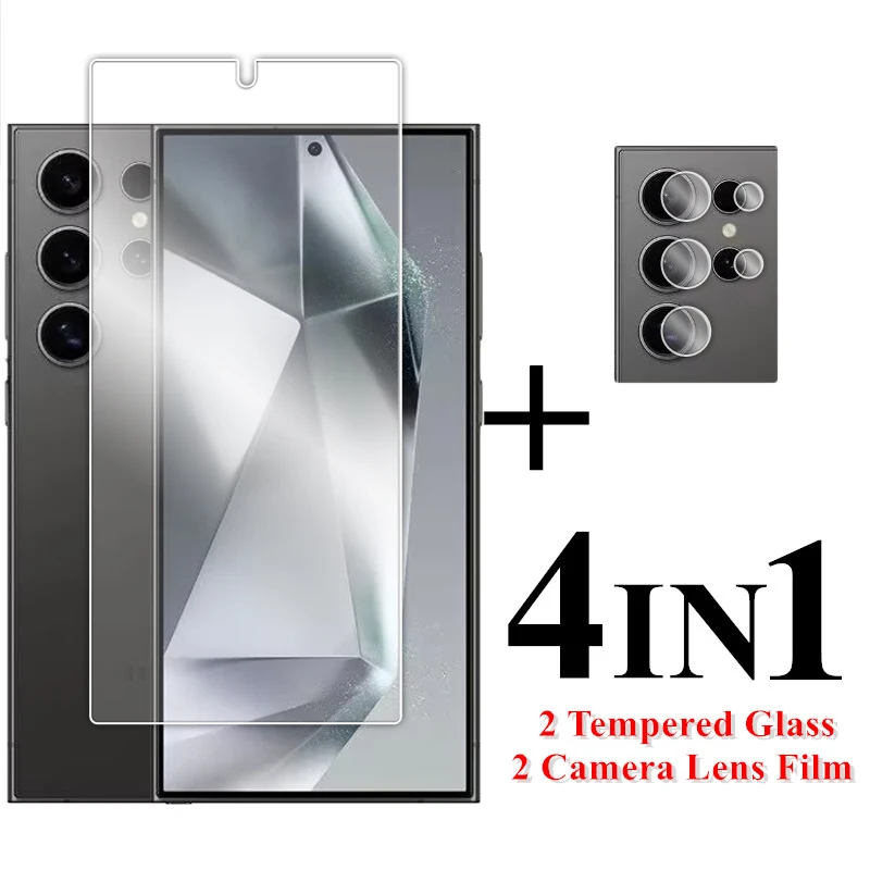 For Samsung Galaxy S24 Ultra Glass Full Glue Clear Screen Protector For Samsung S24 Ultra 5G Tempered Glass For S24 Ultra Film for samsung galaxy s24 glass for samsung s24 plus glass camera lens screen protector for samsung s22 s23 s24 plus tempered glass