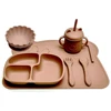 Children's tableware with suction cupsChildren's dinner platesAutonomous eating training bowls and trays 5