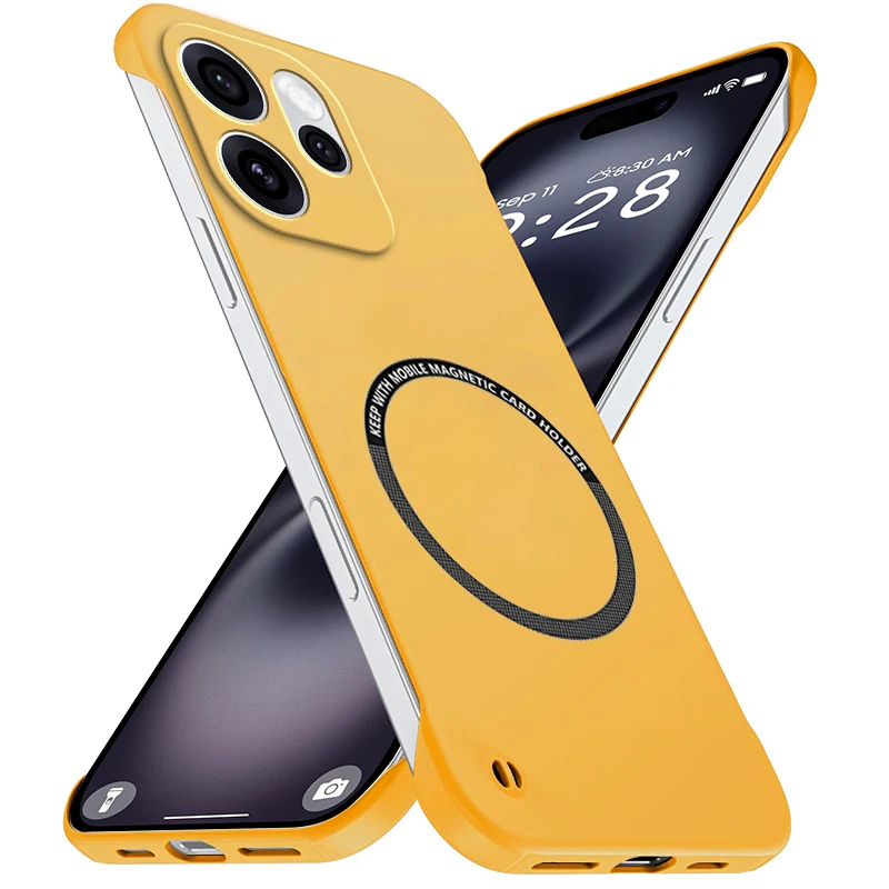 Ultra Thin Frameless Magnetic Case - Super Light Matte Hard Cover with Back Bumper Skin
