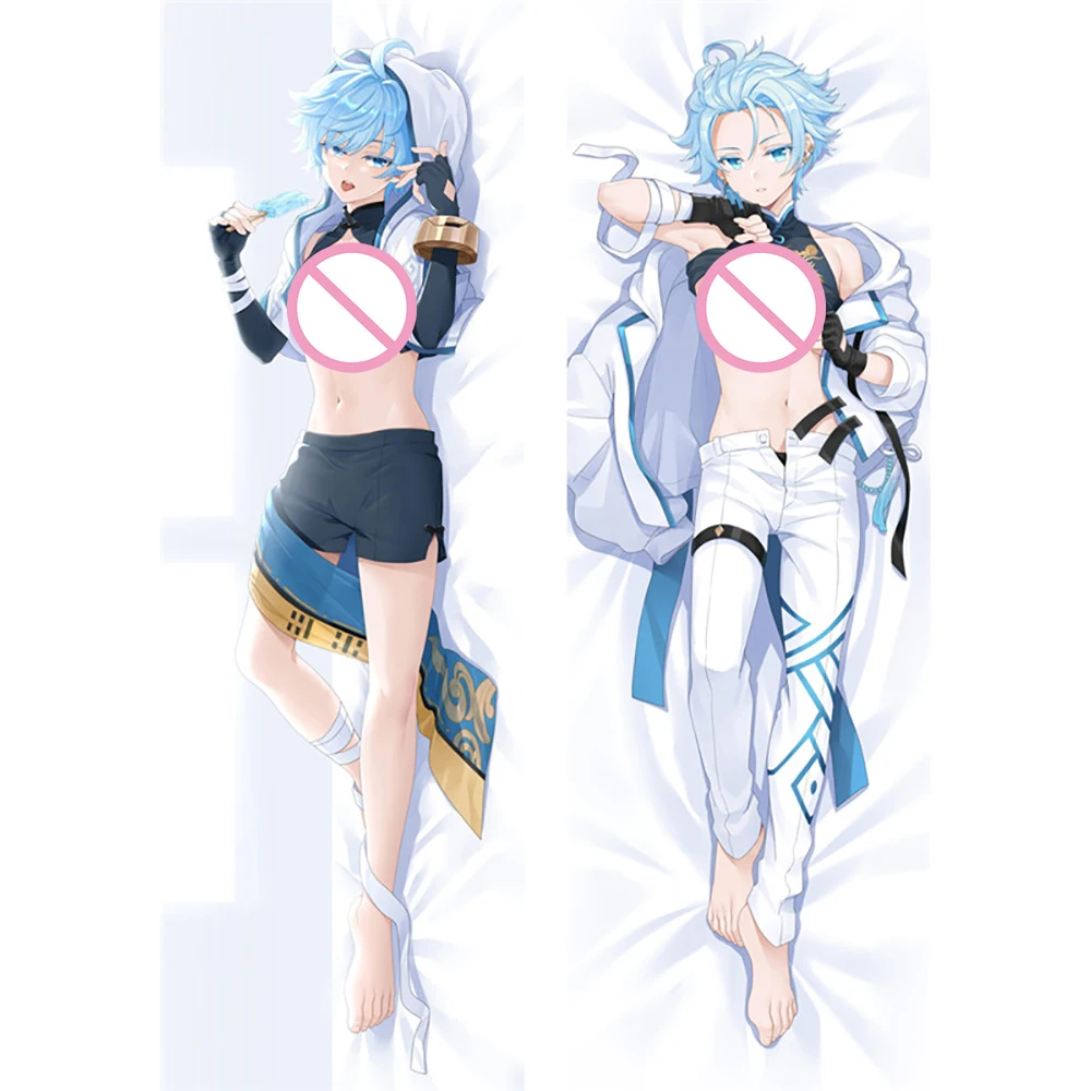 

Genshin Impact Chongyun Dakimakura Anime Cosplay 2 Side Print Throw Pillows Cushions Hugging Body Pillow Case Custom Pillowcase