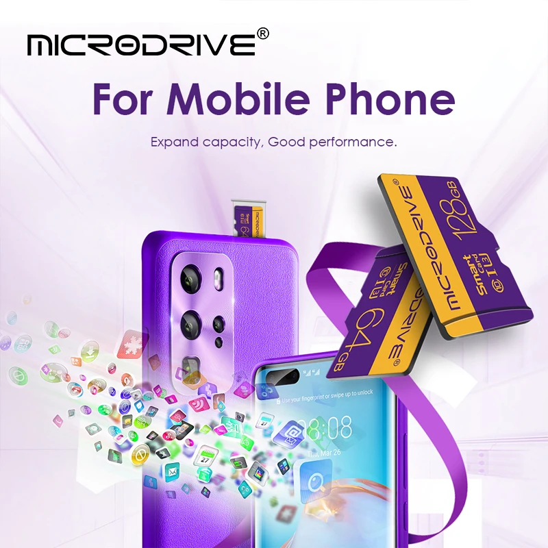 High-Capacity Micro SD Card Flash Memory - Wholesale Options Available with Free Shipping