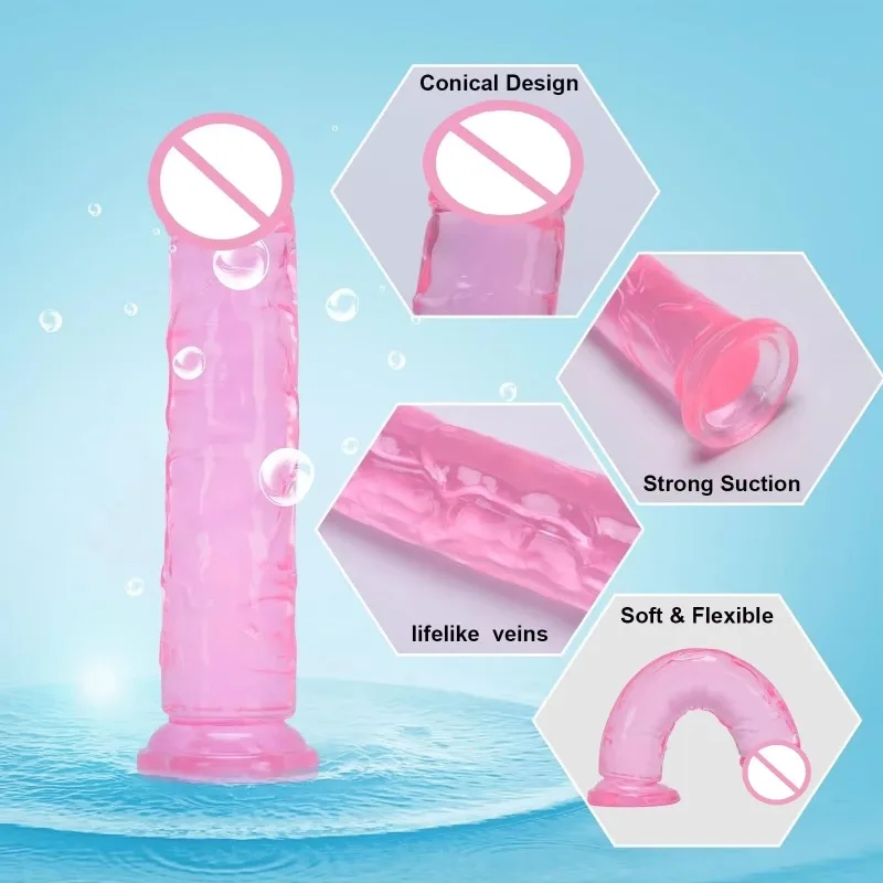 Dildo with Suction Cup 6 Sizes Realistic Penis Waterproof Sex Toys For Women Female Masturbator sex toys