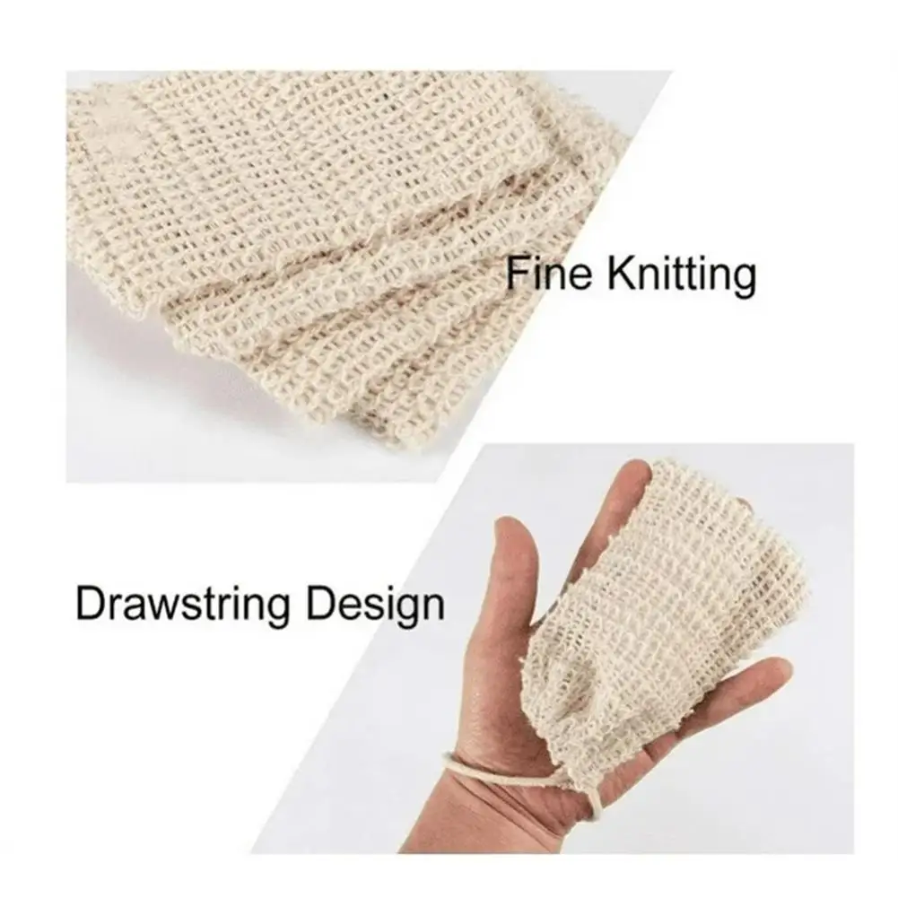 5Pcs Soap Foaming Net Mesh Bags Bath Washing Tools Body Cleaning Bubble Helper Mesh Deep Cleaning Delicate Foam Cotton Net exfoliating soap bag