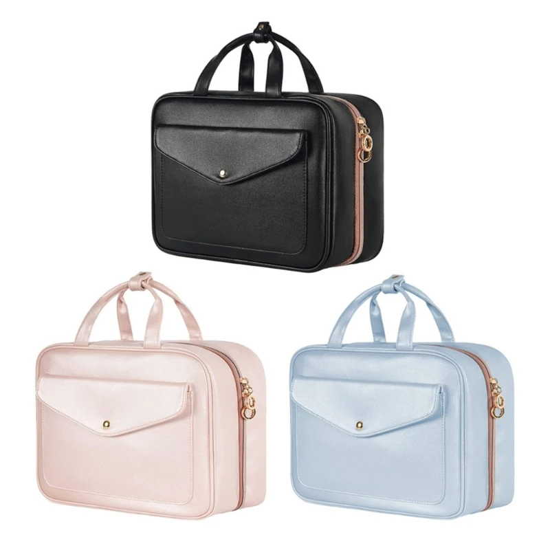 

Women Makeup Bag with Hanging Hook Travel Cosmetic Bag Toiletries