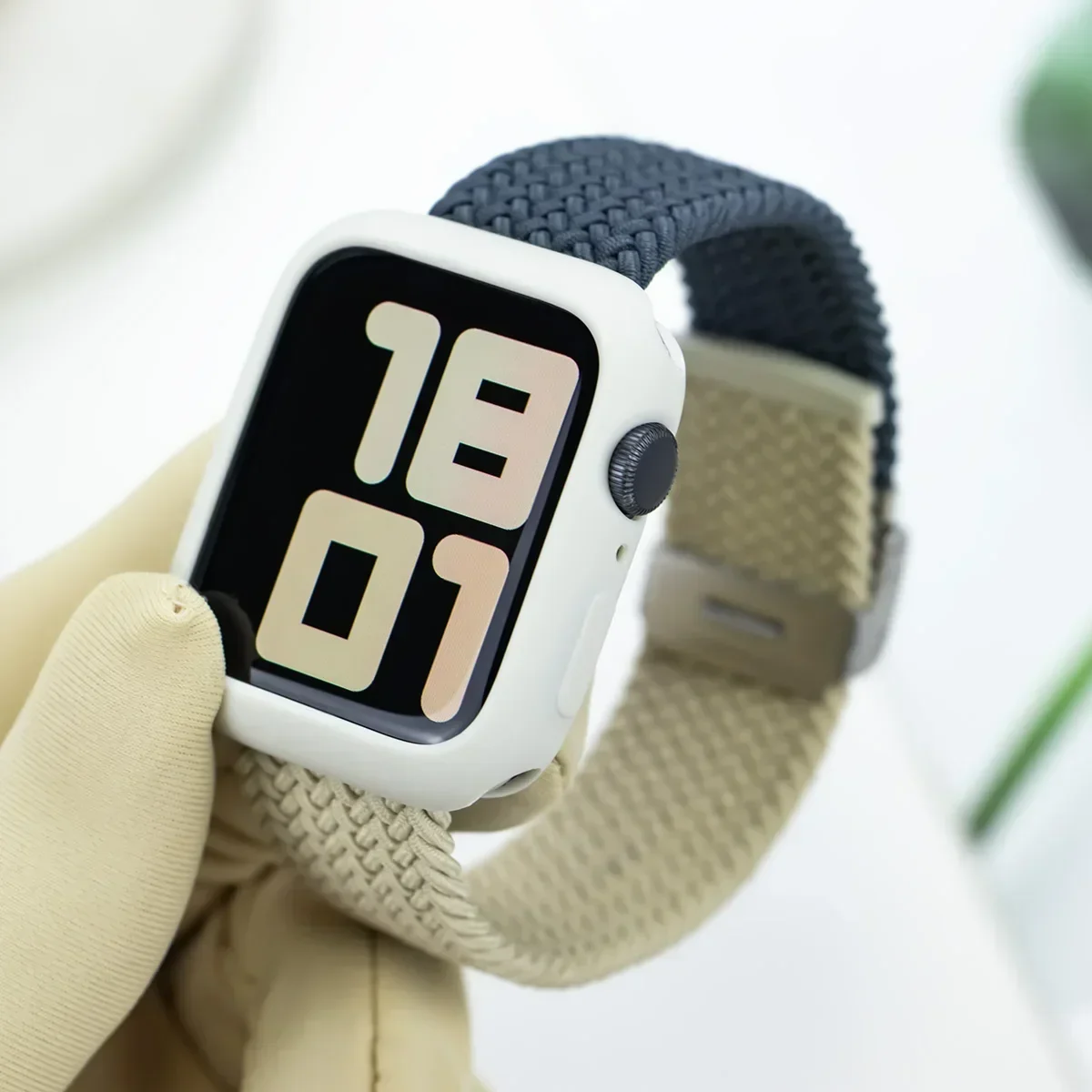 Candy Case and Strap Set for Apple Watch - Nylon/Silicone Correa Strap