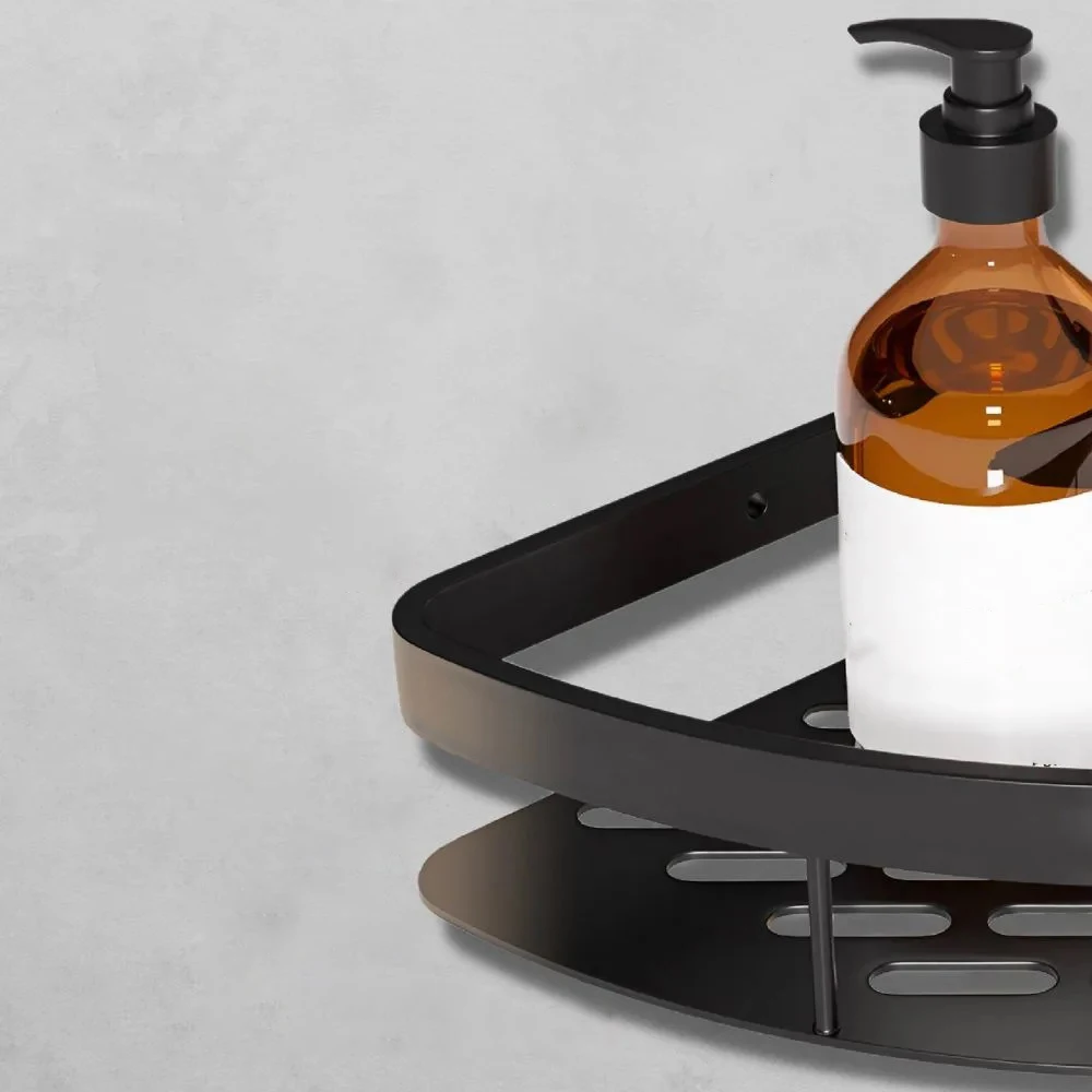 Wall Hanging Bathroom Shelf Triangle Storage Organizer Shampoo Rack Shower Shelf No-drill Mounting Shelves