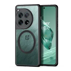 DUX DUCIS Magsafe Magnetic Wireless Charging Armor Case - Military-Grade Shockproof Cover for OnePlus 12 (Black)