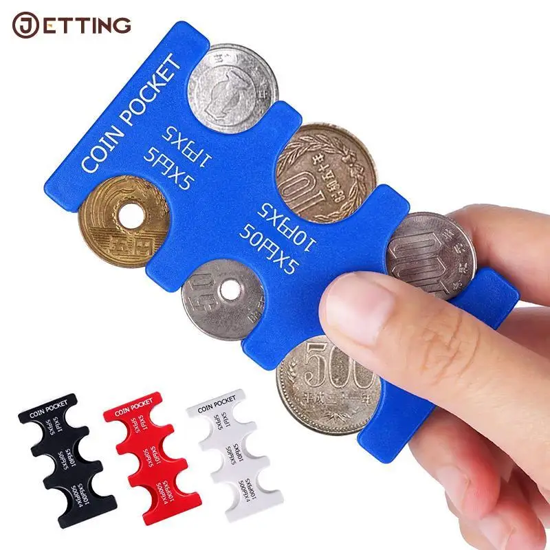 Coin Dispenser Coin Collection Purse Wallet Organizer Holder For Car Coin Changer Holder Mini Japan Coin Dispenser PP StorageBox 5