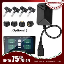 무선 변속기 타이어 압력 모니터링 시스템, 안드로이드 내비게이션 TPMS, 4 센서 알람 시스템, USB 안드로이드 자동차 TPMS