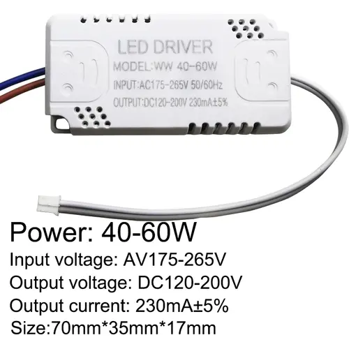 LED Driver 230mA 8-24w 24-40w 40-60w 60-80w 80-120w 100-150w LED Constant Current Driver Power Unit Supply LED Transformer - Image 4
