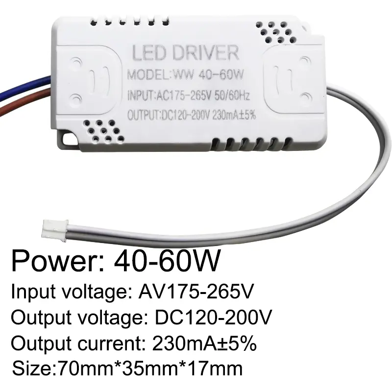 LED Driver 230mA 8-24w 24-40w 40-60w 60-80w 80-120w 100-150w LED Constant Current Driver Power Unit Supply LED Transformer - Image 4