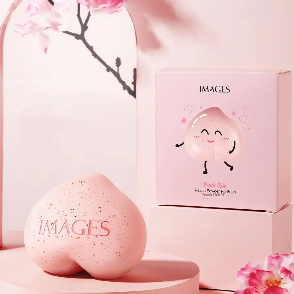 

Peach PP Buttock Soap Beauty Dispels Mite Private Parts Handmade Soap Pink Cleaning Face Body Soap Women