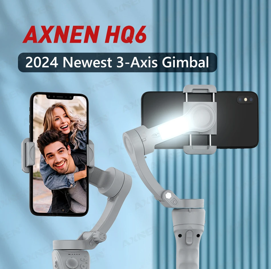 3-axis Gimbal Stabilizer For Smartphone With Fill Light & Tracking_voghion.com