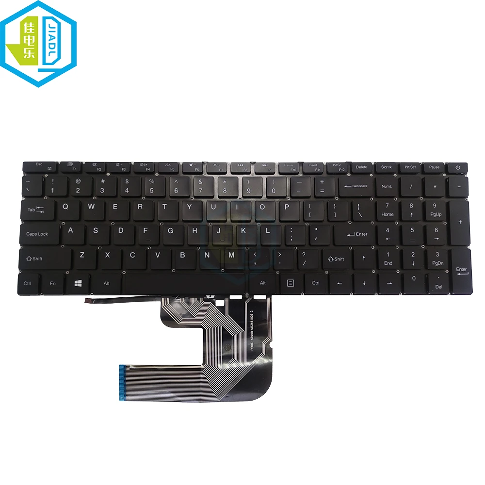 Teclado Retroiluminado para pc Notebook Inglês Eua Hometech Alfa 150p Teclast F15 Plus Tb06 Feedme S17 Ultrabook 15.6 Mb3661003