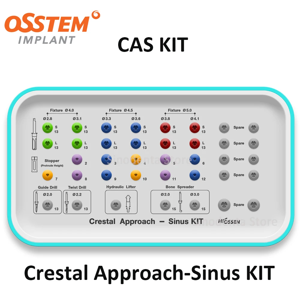 

2024 New Original Osstem Dental Implants Tools Kit CAS KIT OneGuide OneCAS OneMS KIT LAS Tools for Dental Implants Used