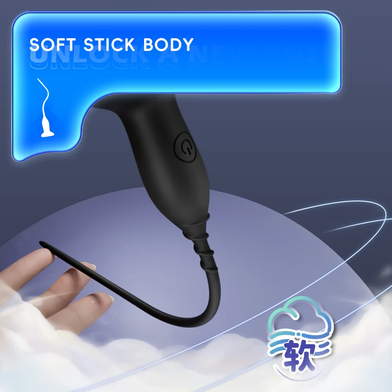 Male Masturbator Urethral Sounding Vibrator Penis Plug Urethra Dilator Horse Eye Stimulation Sex Toys Man Gay Prostate Massager