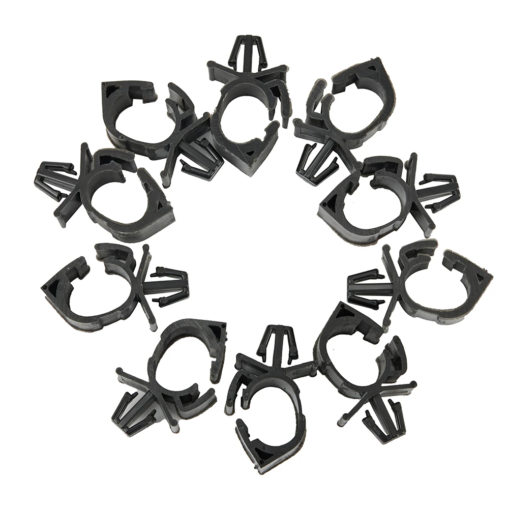 

Fixing Trim Automatic Set Route Clamp Fasteners Clips Cable Black Rivet Nylon Accessories 10pcs Trunk Car Retainer