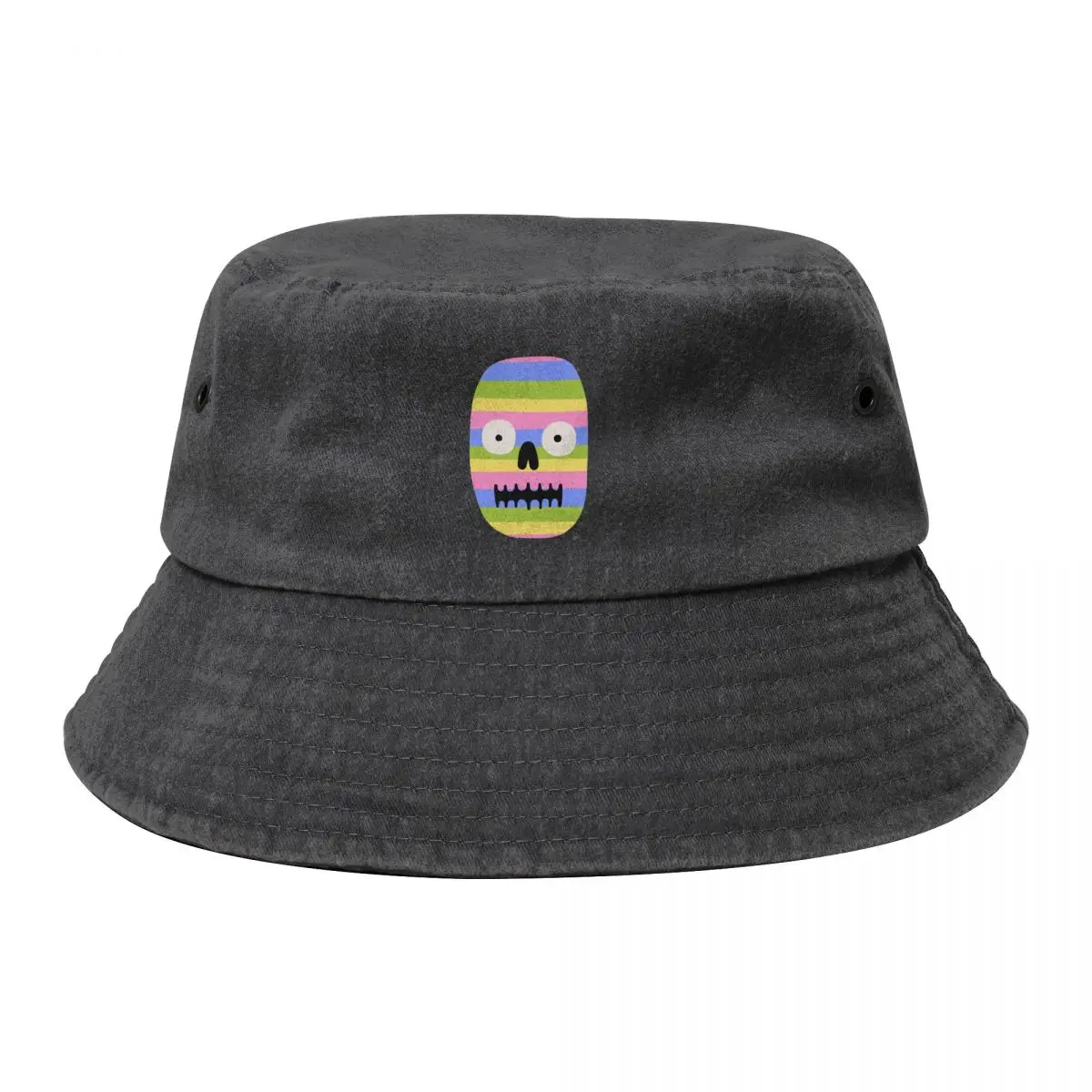 

Rainbow Skull Bucket Hat Rave Sun Hat For Children Golf Men Women's