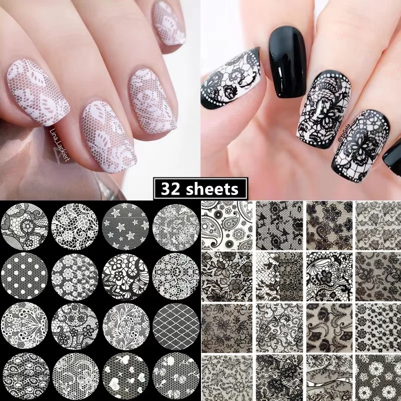 Elegant Single Finger Floral Nail Design