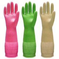 Cleaning Gloves 1 Pair Premium Household Waterproof Kitchen Dishwashing Non-Slip Durable Laundry Cleaning Supplies Tools 1
