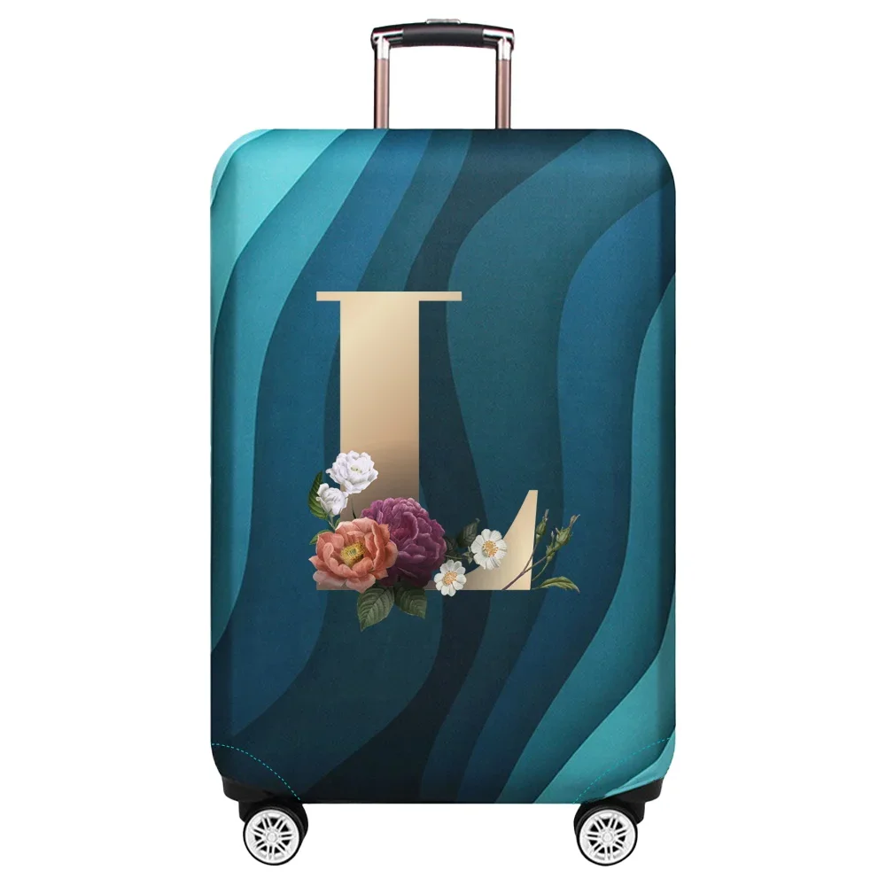 Gold Letter Print Luggage Protective Dust Cover & Travel Accessory
