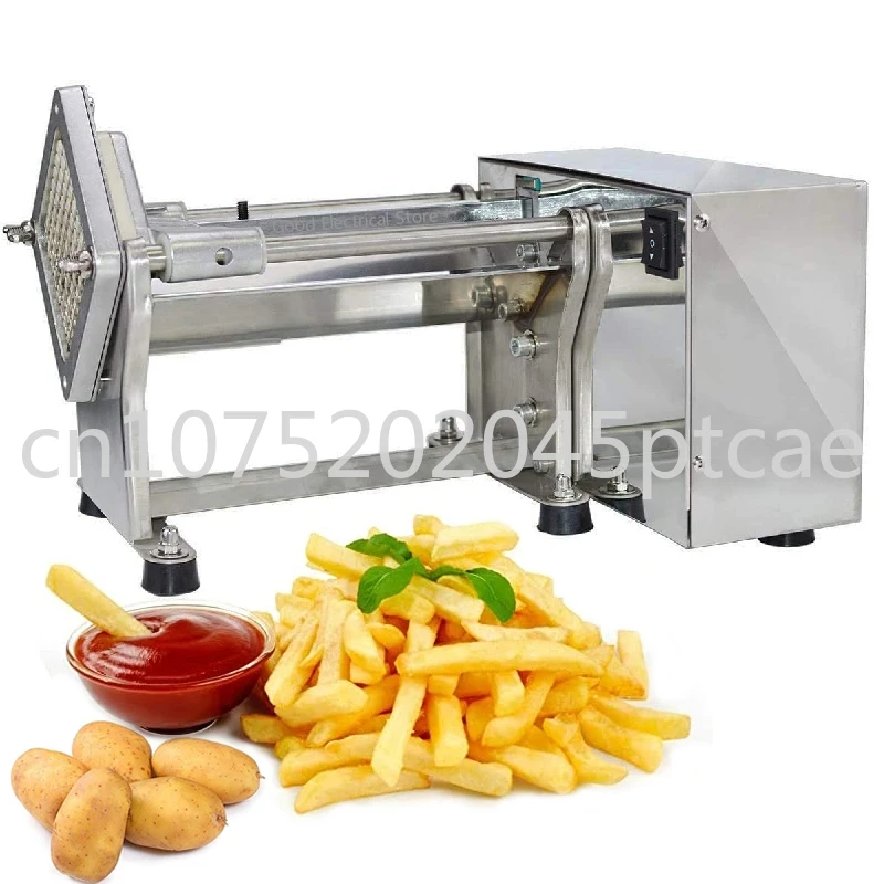 

Electric French Fries Machine Potato Chips Cutter Stainless Steel Carrot French Fries Cutting Machine Electric Potato Cutter