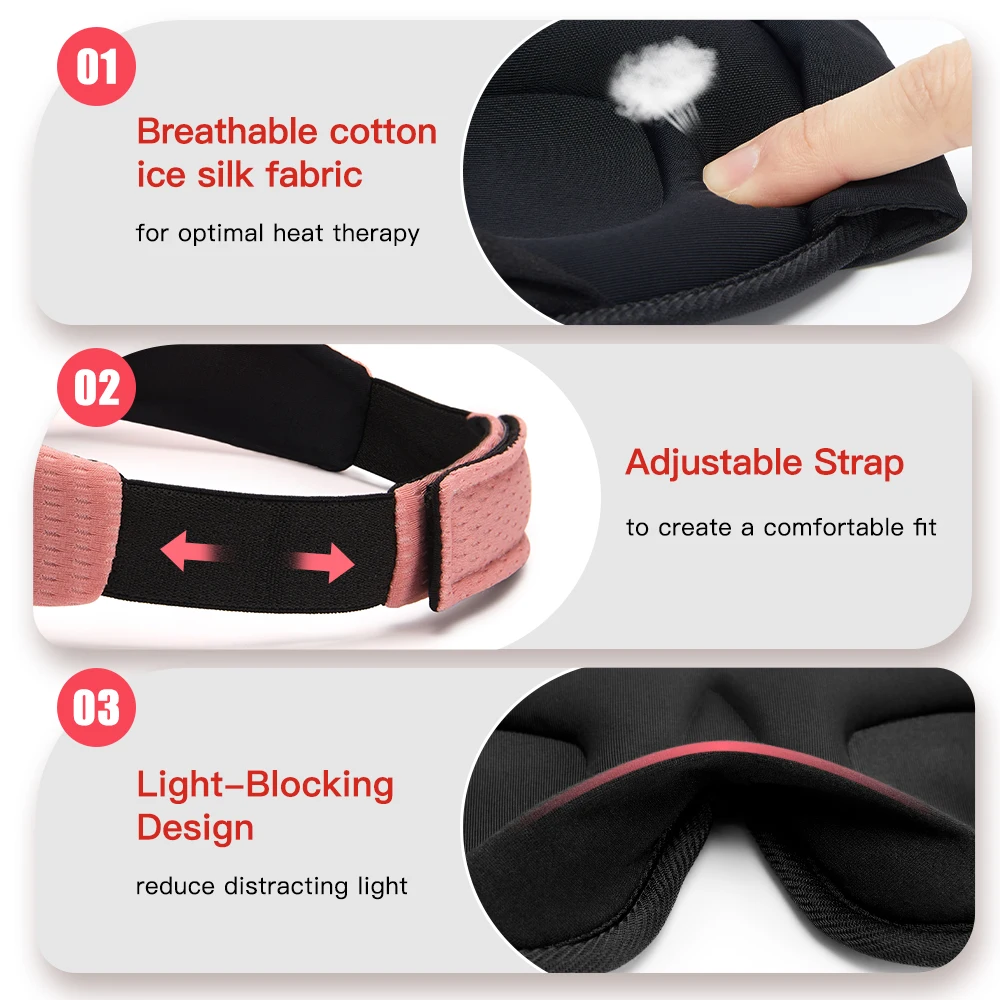 3D Sleeping Mask Blocking Light Sleep Eyemask Slaapmasker Memory Foam Eyeshade Blindfold for Eyes Mask Breathable Eyecover