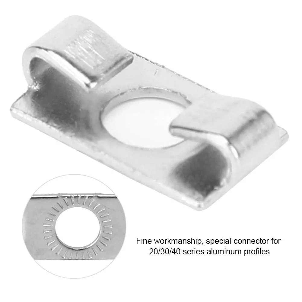 UE alumínio perfil conector elástico, Spring Fastener,