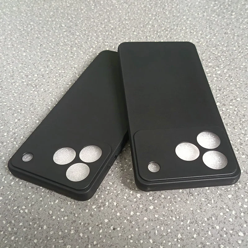 Sleek Black TPU Matte Silicone Phone Case - Slim, Soft Protective Back Cover