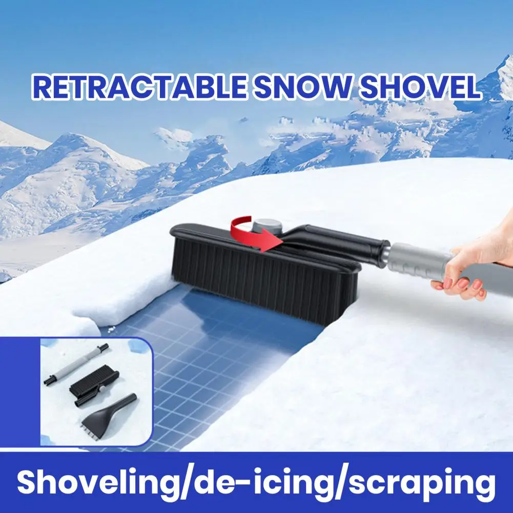 

Telescopic Snow Shovel Telescopic Handle Car Snow Shovel for Wide Range De-icing Frosting Removal for Defrosting for Car