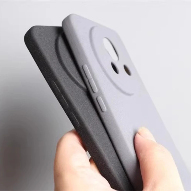 Ultra Thin Sandstone Matte Phone Case with Camera Lens Protection, Soft Silicone Back Cover