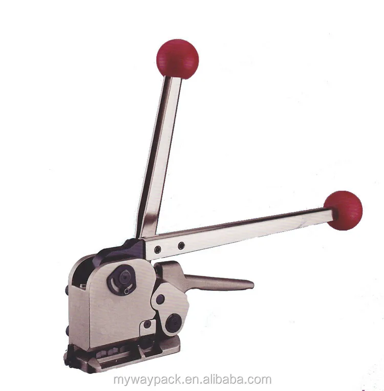 

Manual tool A333 buckle free Sealless Handheld steel strapping machine for hot sale