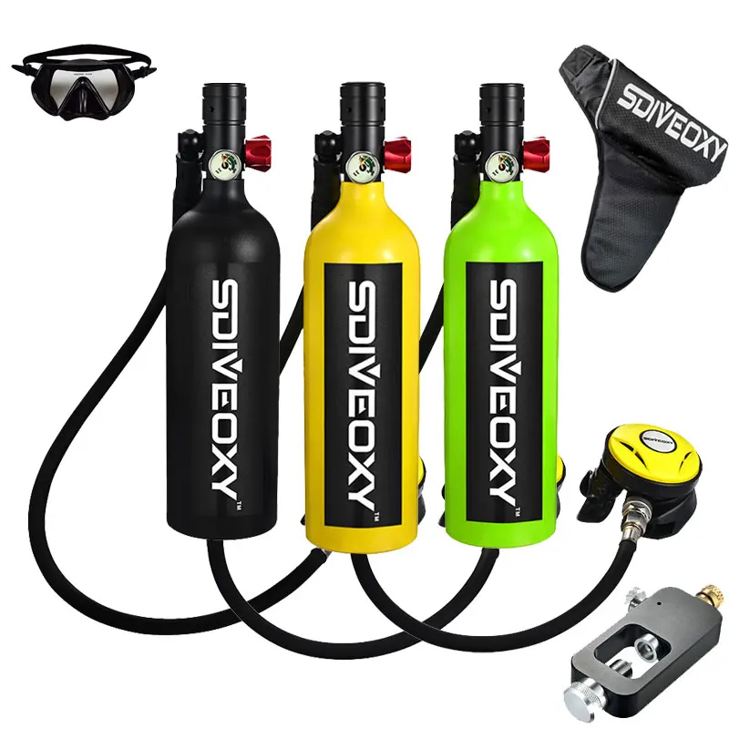 Diving Oxygen Tank Lung Scuba Cylinder Portable With Breathing Valve