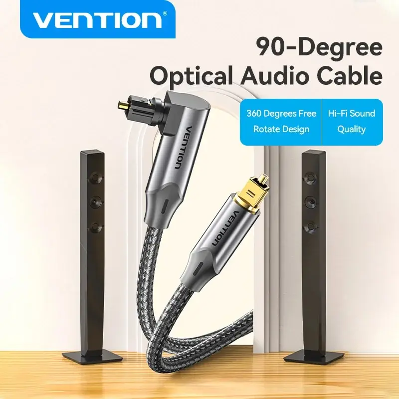 Vention Digital Optical Audio Cable Toslink SPDIF Coaxial Cable 1m 2m for Amplifiers Blu-ray Xbox 360 PS4 Soundbar Fiber
