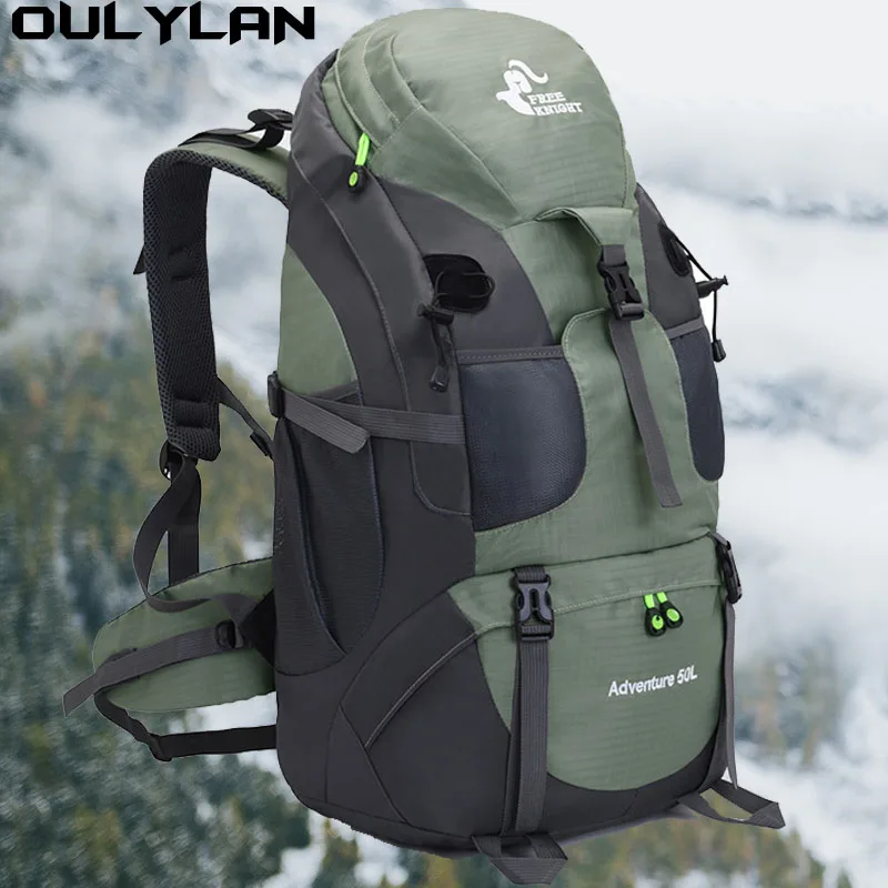

Mountaineering 50L Bag Professional Outdoor Hiking Backpack Sports Men's Women's Large Capacity Rucksack Light Camping Travel