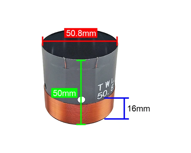 Diaframma Altoparlante 20.4mm, Bobina Vocale Tripla 8 Ohm, Seta Nera - Per Riparazione Speaker - Foto 5
