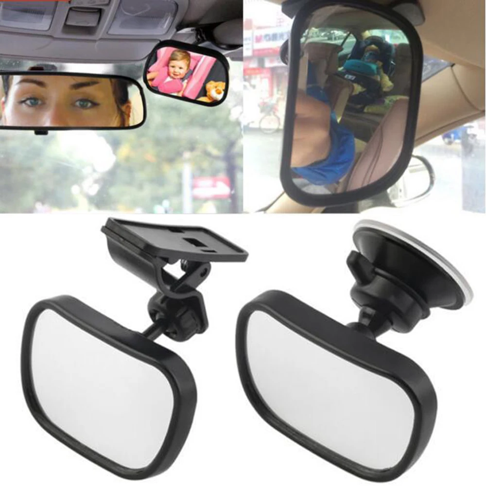 Adjustable Car Safety View Back Seat Mirror Baby Car Mirror Children Facing Rear Ward Infant Care Square Safety Kids Monitor