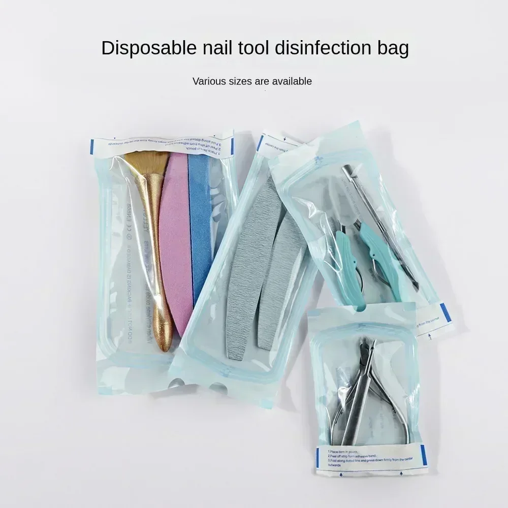 20/50pcs Self-sealing Sterilization Pouches Bags 5 Sizes Medical-grade Bag Disposable Nail Art Tattoo Accessories Supplies 3